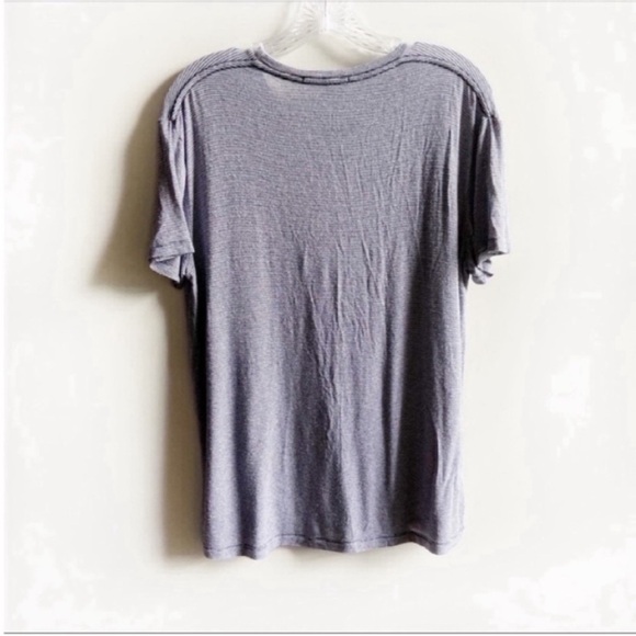 Brandy Melville t-shirt navy Mermaids Don't Do Homework striped - Picture 7 of 7